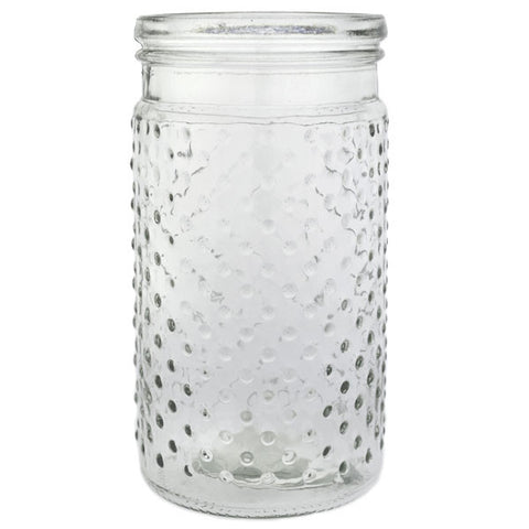 Glass Hobnail Vase 7.5"