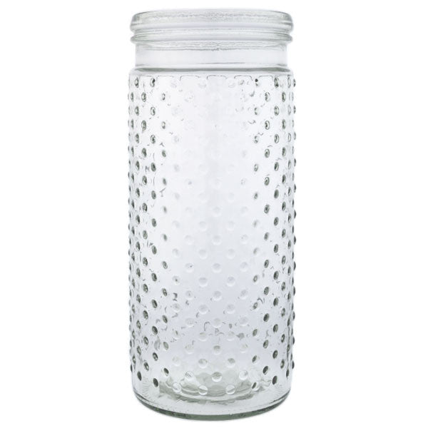 Glass Hobnail Vase 10"