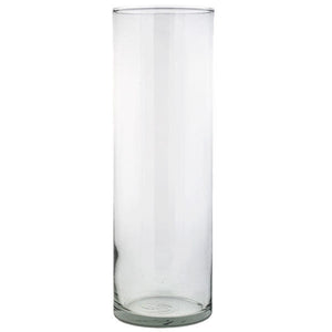 Glass Cylinder Vase 9"