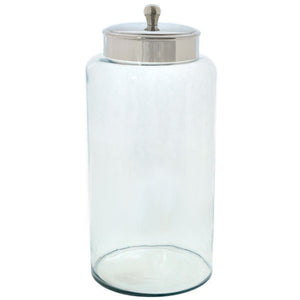 Large Glass Canister with Lid