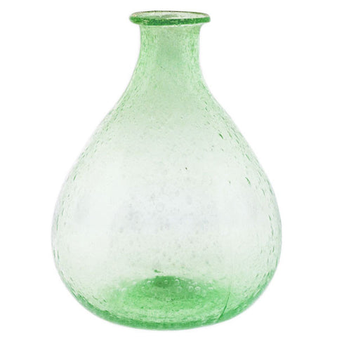 Recycled Green Glass Bulb Vase