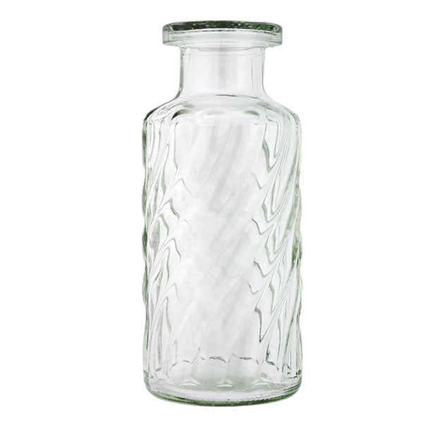 Vintage Swirled Glass Bottle