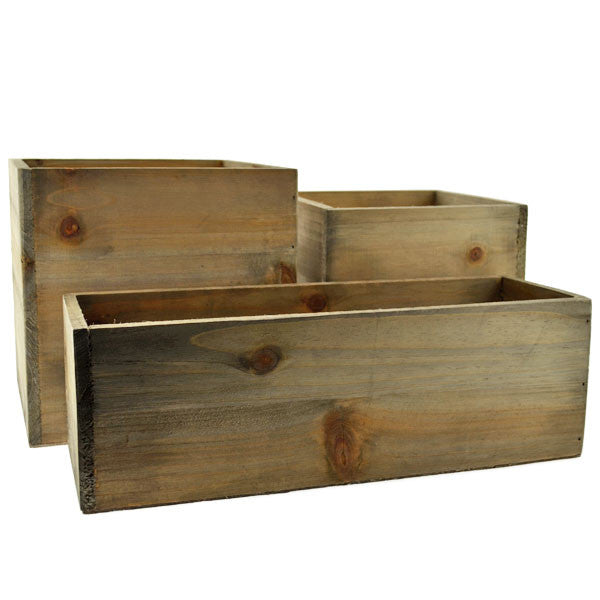 Rectangular Wooden Planter Box